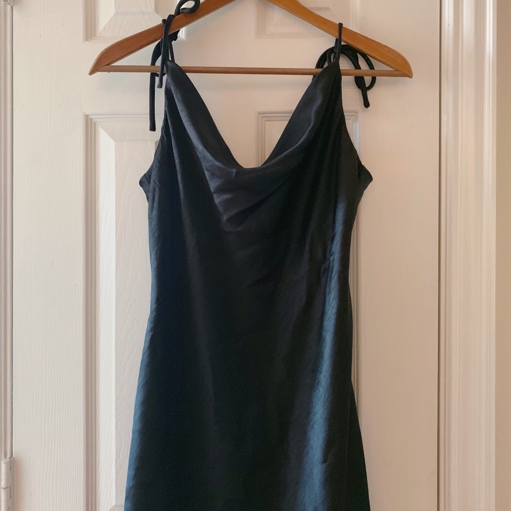 Black Silk Cocktail Dress